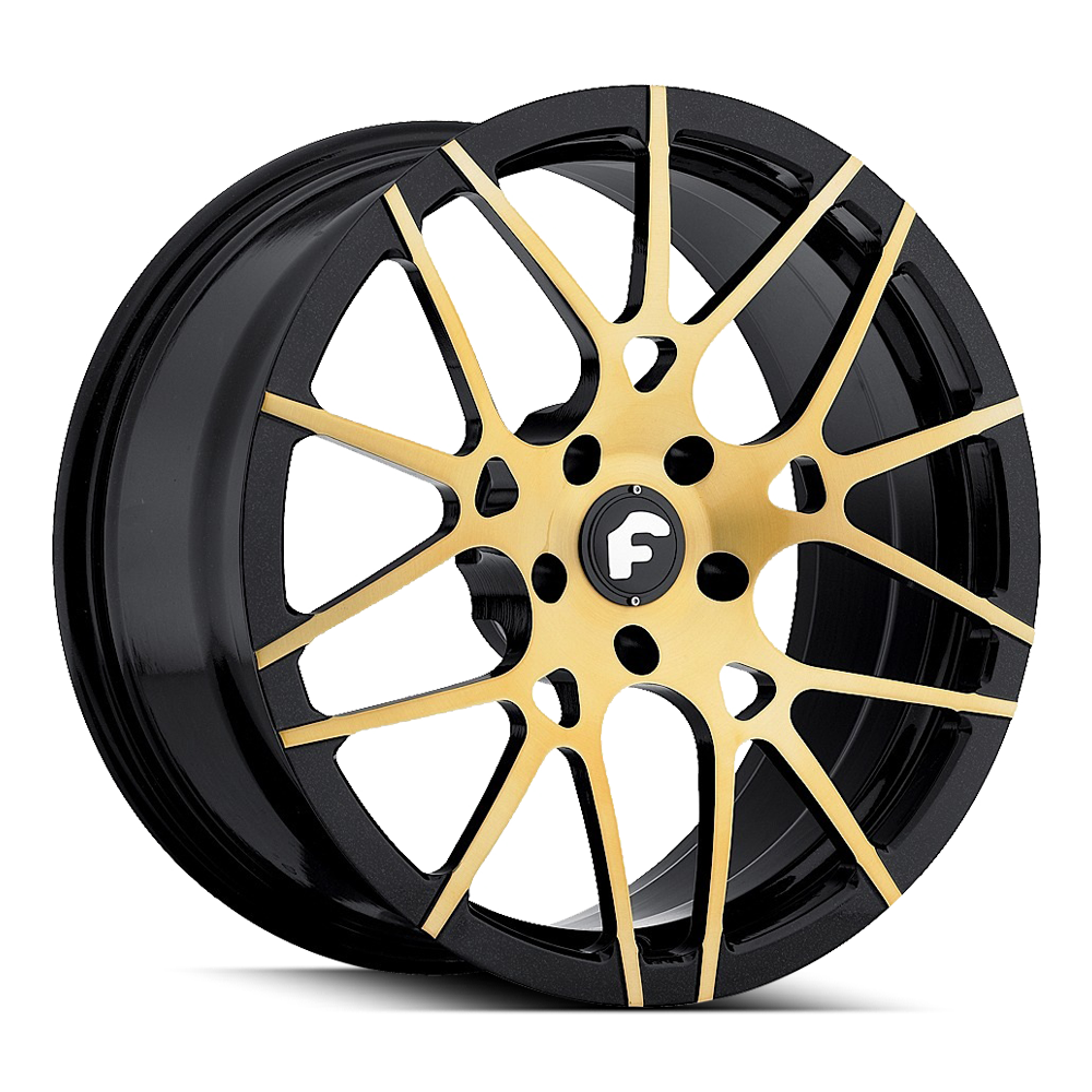 Forgiato Maglia - Matte Black with Gold Accents